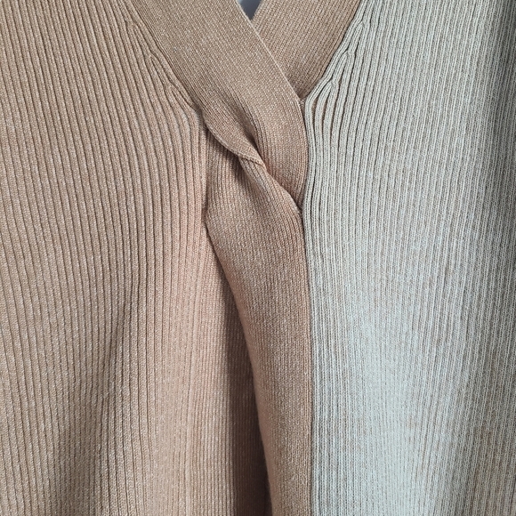 NAADAM Twisted Rib-Knit Sweater, Size Medium, Tan, NWT - Picture 8 of 16